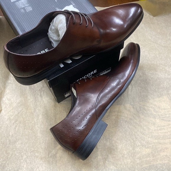 NWB Encore Fiesso Brown Calf Leather Shoes FI6635 - Picture 2 of 8